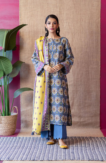 Orient OTL 22 237 Blue Khaddar Myreen Winter Collection 2022 Online Shopping
